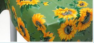 Tovaglia Motivo Girasoli verde